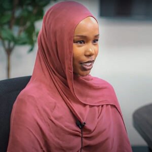 Huda in the documentary "Voice for Peace: A Call for Change"